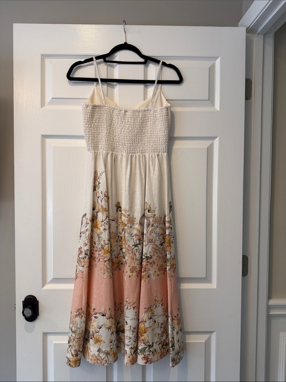 NWOT JOIE Cream & Blush Floral Midi Dress Size XS - Picture 3 of 9